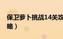 保卫萝卜挑战14关攻略（保卫萝卜挑战18攻略）