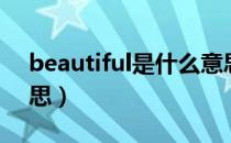 beautiful是什么意思（beautiful是什么意思）