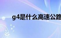 g4是什么高速公路（G4是什么高速）