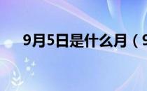 9月5日是什么月（9月5日是什么星座）