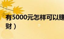 有5000元怎样可以赚更多（有5000元怎么理财）