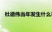 杜德伟当年发生什么事 杜德伟当年有多红