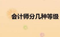 会计师分几种等级 会计师分几个等级