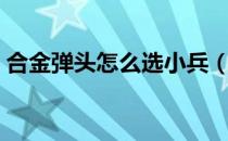 合金弹头怎么选小兵（合金弹头怎么选双人）