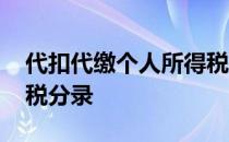 代扣代缴个人所得税项目 代扣代缴个人所得税分录