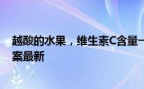 越酸的水果，维生素C含量一定越高吗 蚂蚁庄园4月21日答案最新