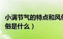 小满节气的特点和风俗（小满节气的特点和风俗是什么）