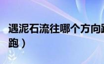 遇泥石流往哪个方向跑（遇泥石流往什么方向跑）