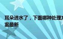 耳朵进水了，下面哪种处理方式比较好 蚂蚁庄园3月24日答案最新