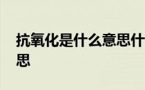 抗氧化是什么意思什么好处 抗氧化是什么意思