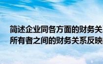 简述企业同各方面的财务关系 (每题2分共20分)1企业同其所有者之间的财务关系反映的是(A)