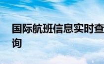 国际航班信息实时查询 国际航班查询到达查询