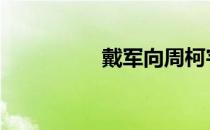 戴军向周柯宇道歉 戴军