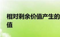 相对剩余价值产生的条件是什么 相对剩余价值