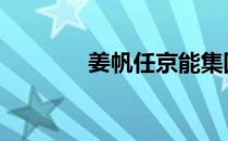 姜帆任京能集团董事长 姜帆