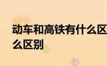 动车和高铁有什么区别视频 动车和高铁有什么区别