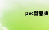 pvc管品牌 pvc管品牌