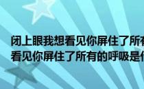 闭上眼我想看见你屏住了所有的呼吸是什么歌（闭上眼我想看见你屏住了所有的呼吸是什么歌曲）