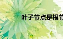 叶子节点是根节点吗 叶子节点