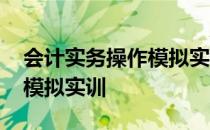 会计实务操作模拟实训电子书 会计实务操作模拟实训