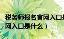 税务师报名官网入口是什么（税务师的报名官网入口是什么）