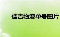 佳吉物流单号图片 佳吉物流单号查询