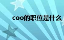 coo的职位是什么（coo是什么职位）