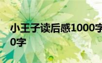 小王子读后感1000字范文 小王子读后感1000字