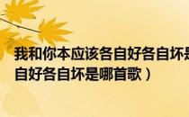 我和你本应该各自好各自坏是什么歌（歌词我和你本应该各自好各自坏是哪首歌）