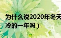 为什么说2020年冬天比较冷（2020冬天是最冷的一年吗）