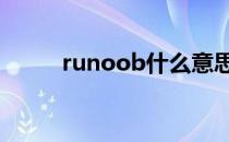 runoob什么意思 noob什么意思