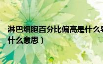 淋巴细胞百分比偏高是什么导致的（淋巴细胞百分比偏高是什么意思）