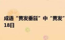 成语“黄发垂髫”中“黄发”指的是 蚂蚁庄园今日答案11月18日