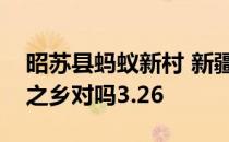 昭苏县蚂蚁新村 新疆昭苏县被誉为中国天马之乡对吗3.26