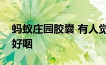 蚂蚁庄园胶囊 有人觉得胶囊类的药品太大不好咽