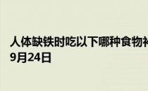 人体缺铁时吃以下哪种食物补充效果更好 蚂蚁庄园今日答案9月24日