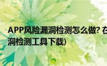 APP风险漏洞检测怎么做? 在线检测的详细步骤(手机app漏洞检测工具下载)