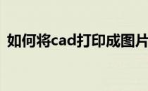 如何将cad打印成图片(cad怎么打印成图片)