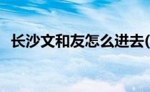 长沙文和友怎么进去(长沙文和友怎么上去)