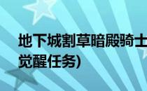 地下城割草暗殿骑士觉醒攻略(dnf暗殿骑士觉醒任务)