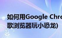 如何用Google Chrome玩小恐龙(怎么用谷歌浏览器玩小恐龙)