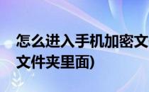 怎么进入手机加密文件夹(怎么进入手机加密文件夹里面)