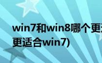 win7和win8哪个更适合老电脑(老电脑还是更适合win7)