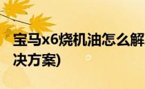 宝马x6烧机油怎么解决(宝马x6烧机油最佳解决方案)