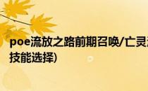 poe流放之路前期召唤/亡灵法师用什么技能?(流放之路法师技能选择)