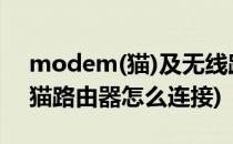 modem(猫)及无线路由器怎么接线(电话线猫路由器怎么连接)