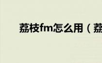 荔枝fm怎么用（荔枝fm怎么测声音）