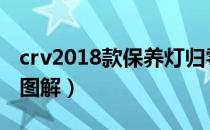 crv2018款保养灯归零（18款crv保养灯归零图解）