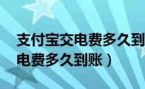 支付宝交电费多久到账 北京电力（支付宝交电费多久到账）