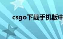 csgo下载手机版中文版（csgo下载）